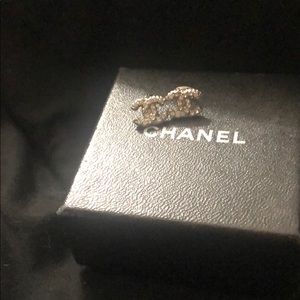 Chanel Swarovski Crystal post earrings